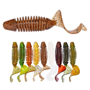 Señuelo de pesca de gusano de pesca, 60mm, 3g, 6 uds. - Product Image 1