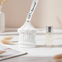 Diffuseur d'arômes suspendu Finru en pierre, fleur en porcelaine, parfum d'intérieur en céramique, désodorisant pour voiture et armoire aux huiles essentielles