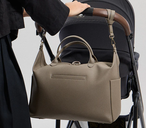 Bolsa de Pañales para Bebé, Material PU, Bolsa de Mano Personalizada para Mamá, Marca YCW, Multifuncional, Venta Especial, Mochila de Microfibra Personalizada para Mamá - Product Image 3