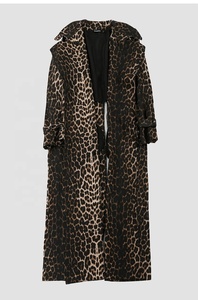 OUDINA Cappotto Lungo Invernale da Donna, Taglia XXL Plus, Sopra <span class=keywords><strong>il</strong></span> Ginocchio, Casual, Stampa Leopardata, Oversize - Product Image 3