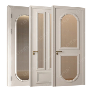 2024 Personalizar alta qualidade Porta De Madeira Sólida Moda banheiro Portas De Madeira Design Interior combinação Portas De Madeira - Product Image 3