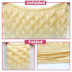Extensiones de Cabello Humano 100% Remy Ondulado Natural Indio de Alta Calidad, Color Rubio 613, para Mujer - Product Image 4