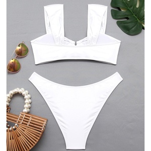 OUTPACE 2023 Conjunto de Bikini de 2 Piezas con Estampado Floral y Espalda Descubierta para Mujer, de Pierna Alta y Tanga, de Secado Rápido, Antibacteriano, Traje de Baño Personalizado - Product Image 5