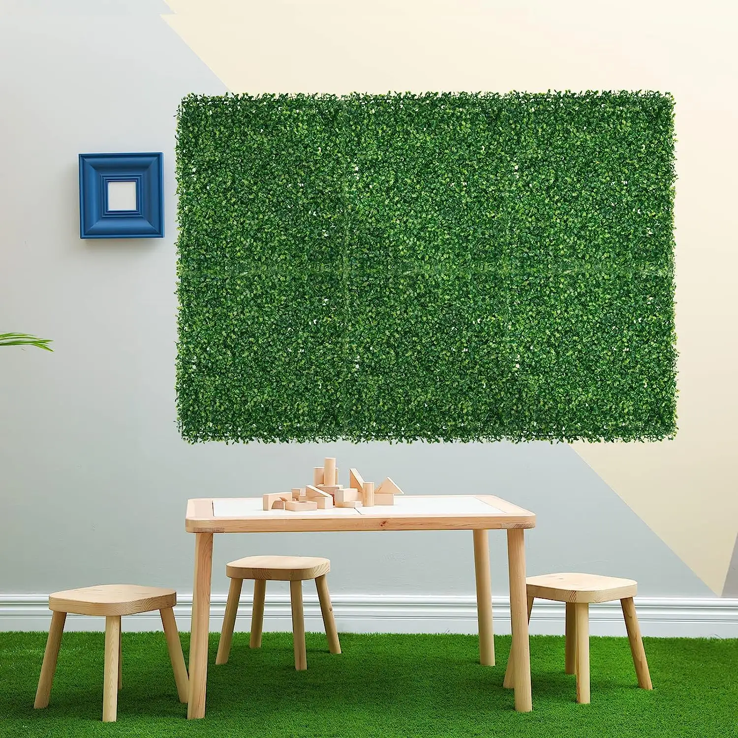 Hedge Garden Fake Wall Grass Artificial Grass Wall Shrub Backdrop Panels For Decoration