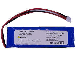 Batterie pour haut-parleur Bluetooth <span class=keywords><strong>Harman</strong></span> <span class=keywords><strong>Kardon</strong></span> <span class=keywords><strong>Go</strong></span> <span class=keywords><strong>Play</strong></span> Puissante batterie polymère lithium-ion 3000mAh GSP1029102 01 Audio Bateria - Product Image 2
