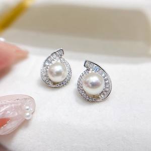 ต่างหูเงินแท้ S925 รุ่น 22667 ประดับด้วยลูกปัดมุกทรงกลมขนาด 11-12 มม. สำหรับงาน DIY พร้อมถาดเปล่ารูปปลาดาว ลูกปัดทรงกลมขนาด 11-12 มม. - Product Image 2