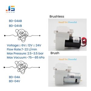 Y tế Micro hoành bơm với DC bàn chải động cơ chân không DC bàn chải động cơ massage ghế bơm máy nén khí cho bong bóng tường - Product Image 4