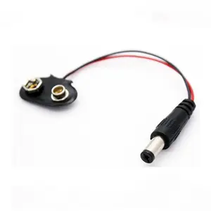 9V 13.5CM Button Line Stromkabel zu Stecker Adapter Snap On Stecker Batterie halter Clip Batterie Stromkabel