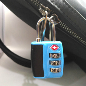 TSA Approved Combination Luggage Lock 3 Digit Zinc Alloy <b>Padlock</b> For Travel Security - Product Image 1