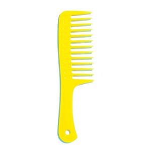Peigne à Cheveux Antistatique en Plastique avec Logo Personnalisé, Peigne Multicolore à Dents Larges, Peigne de Coiffure de Salon de Haute Qualité - Product Image 6