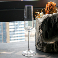 Verre à Long Pied Champagne Whisky Vin Flûtes Verrerie Mariage Fête Gobelet en Verre Soufflé Main Personnalisé