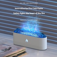 Hxtc88 humidificateur à brume fraîche à ultrasons 3D volcan glace feu flamme froide souffle de lave fissure Portable diffuseur d'arôme d'huile essentielle