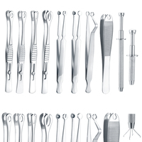 Pince d'ouverture Pince de fermeture Pinces de perçage Oreille Nez Septum Outil de perçage Acier inoxydable 316L pour Kit de perçage corporel du nombril des lèvres