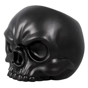 Fauteuil de salon en résine Etechan Black Skull W39.25 D40 H34.75 pour la décoration de patio et de jardin - Product Image 1