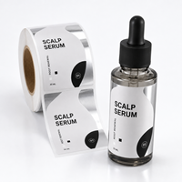 Étiquette personnalisée pour sérum capillaire, autocollante en vinyle imperméable pour emballage de bouteille
