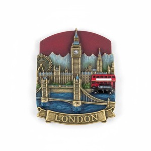 Imán de nevera con logotipo personalizado, estilo Art Deco, recuerdo británico, de resina, forma irregular, 3D, magnético, fuerte, ecológico, directo de fábrica - Product Image 4