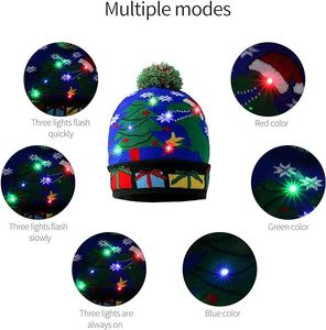 Cálido sombrero de <span class=keywords><strong>Navidad</strong></span> iluminado tejido colorido LED sombreros de <span class=keywords><strong>Navidad</strong></span> <span class=keywords><strong>para</strong></span> niños <span class=keywords><strong>Unisex</strong></span> invierno nieve <span class=keywords><strong>regalos</strong></span> de <span class=keywords><strong>Navidad</strong></span> divertido LED sombrero de <span class=keywords><strong>Navidad</strong></span> - Product Image 5