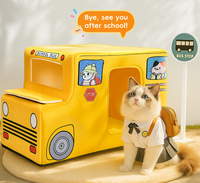 Lit pour chat en tissu en forme de beignet, maison douillette pour animaux de compagnie avec couvercle, portable, chaleur toute saison pour un sommeil profond des chats, lavable, lit portable pour chien