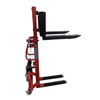 Chariot élévateur électrique autoporté sans fil de 1,2 m à 1,6 m, capacité de levage de 300 kg, pour le chargement en entrepôt intérieur de petite taille