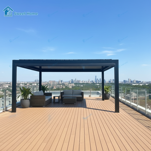 Pergola Bioclimatica Motorizzata di Lusso in Alluminio Sweet Home con Tetto a Lamelle, Gazebo Impermeabile Retrattile <span class=keywords><strong>per</strong></span> Giardino - Product Image 2