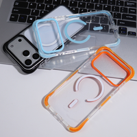 Coque de téléphone magnétique 2-en-1 en gros pour iPhone 18 Pro Max, pare-chocs coloré transparent antichoc pour iPhone 17 16 15 14 13 12 11