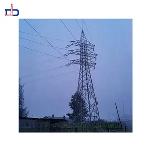 중국에서 핫셀링 35kv4 레그 스틸 구조 핫딥 아연 도금 스틸 타워