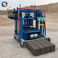 Machine à mouler les briques autoportante QS4-45, machine à fabriquer des blocs de béton, moteur 4,1 kW 220V-440V
