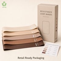 Bande de résistance en latex naturel à niveaux gradués pour tractions assistées, étirements, yoga, pilates, gym à domicile – Fournisseur en gros