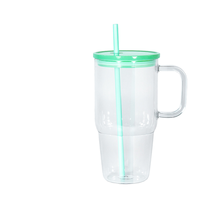 Gobelet isotherme Mason Snowball avec poignée en plastique écologique sans BPA, avec fond perforé, pour boissons froides, en coffret cadeau