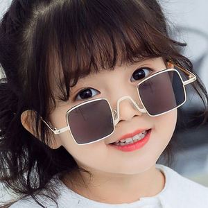 Lunettes de soleil carrées pour enfants, monture petite, style vintage, protection UV400, pour garçons et filles, collection 2021, vente chaude - Product Image 4