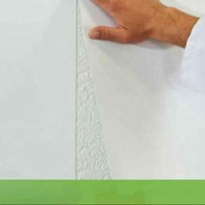 Tissu prépeint en <span class=keywords><strong>fibre</strong></span> de verre non tissée blanche et durable sans texture pour lisser et renforcer la surface des murs ou des plafonds - Product Image 5