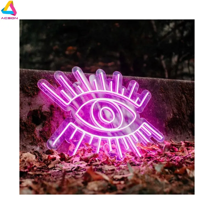 Drop Shipping Product Eye Pattern Neon Sign Best Selling Quality Led Light Letter Lights 3d Neon Sign Lights Led Letters
