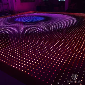 Lampu Panggung LED Dapat Diganti Warna RGB Lantai Dansa Video LED Portabel Lantai Pernikahan Cahaya Bintang Lantai Dansa Disko