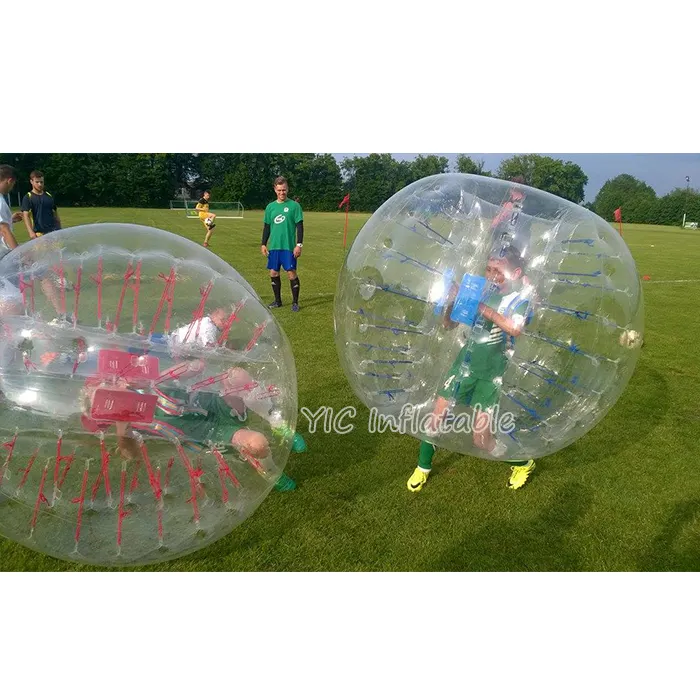 재미 당 임대료 판매를 위한 팽창식 풍부한 공 거품 축구 공 TPU / PVC 인체 Zorb 공