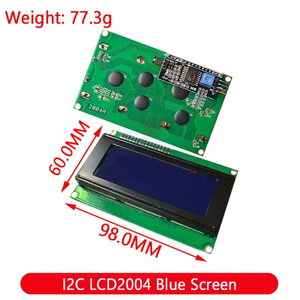 <span class=keywords><strong>LCD</strong></span> 1602 12864 2004 1602a I2C 128x64 dots đồ họa màu xanh lá cây đèn nền <span class=keywords><strong>LCD</strong></span> hiển thị module cho Raspberry Pi IIC/I2C - Product Image 2