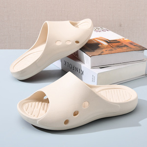 Guru Women's Summer <b>Flip</b> <b>Flops</b> EVA Non Slip Thick Sole Height Increasing Beach Sandals Milky <b>White</b> Fish Mouth Design - Product Image 1