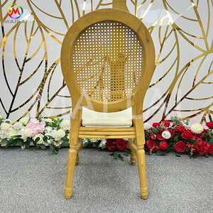 Ventas directas de fábrica apilable reticulum redondo trasero madera Louis silla fiesta sillas de madera para comedor eventos Hotel - Product Image 5