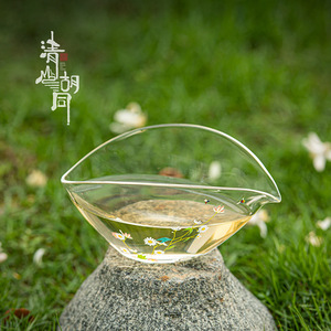Carafe à thé en verre borosilicate translucide avec motif floral pour le service du thé vert - Product Image 3