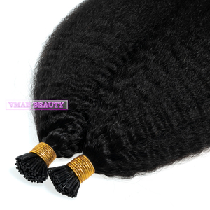 VMAE – extensions de cheveux humains vierges, cuticules alignées, pré-collées, I TiP kératine Curl, crépus lisses, <span class=keywords><strong>Micro</strong></span>-lien, 100g - Product Image 6