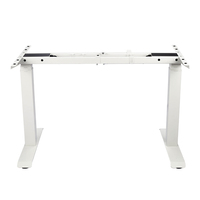 Table de bureau modulaire électrique moderne à hauteur réglable, structure ergonomique en acier inoxydable