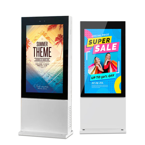 55-inch 4K <span class=keywords><strong>LCD</strong></span> kỹ thuật số biển cao nits độ sáng không thấm nước hiển thị ngoài trời cho bán lẻ trạm xe buýt trung tâm mua sắm thang máy CMS - Product Image 1