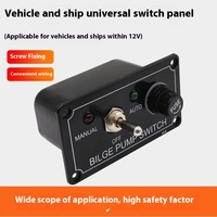Interrupteur de pompe de cale 12V 5A avec voyant lumineux et protection contre les surcharges 1 jeu de bascule