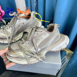 Chaussures de sport décontractées de haute qualité, style chunky, à lacets, en maille et polyuréthane, pour le skateboard et le basketball, jusqu'à la taille 3XL - Product Image 4