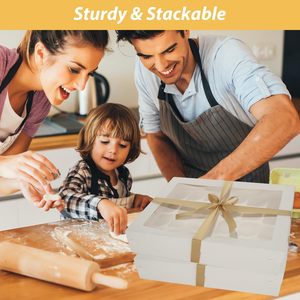 Scatola per Cupcake e Dessert Biodegradabile Trasparente con Finestra in Plastica, Confezione per Alimenti all'Ingrosso - Product Image 6