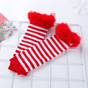 Tenue de noël avec bandeau pour bébé fille, chaussures chauffe-jambes, vêtements Tutu, pour nouveau-né, 1er noël - Product Image 5