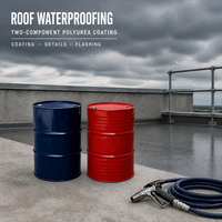 Revêtement imperméable rapide en polyurée pure avec pulvérisation élastomère pour la protection des toits plats et des terrasses en béton