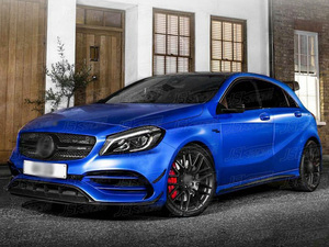 Labio delantero de fibra de carbono estilo Revoz para 2016 Mercedes Benz Clase A W176 A250 A260 <span class=keywords><strong>Amg</strong></span> <span class=keywords><strong>A45</strong></span> - Product Image 2