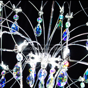 Candelabro de cristal colorido para sala de estar francesa, diseño artístico, luciérnaga, Villa, restaurante, candelabro, dormitorio, luz italiana, lámparas de lujo - Product Image 6