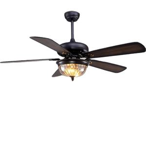 C148พัดลมเพดาน5ใบพัด LED 52นิ้วพร้อมรีโมทควบคุมสำหรับบ้าน - Product Image 2