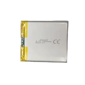 रिचार्जेबल लिपो 606168 3.7v 2500mah लिथियम आयन पॉलिमर बैटरी